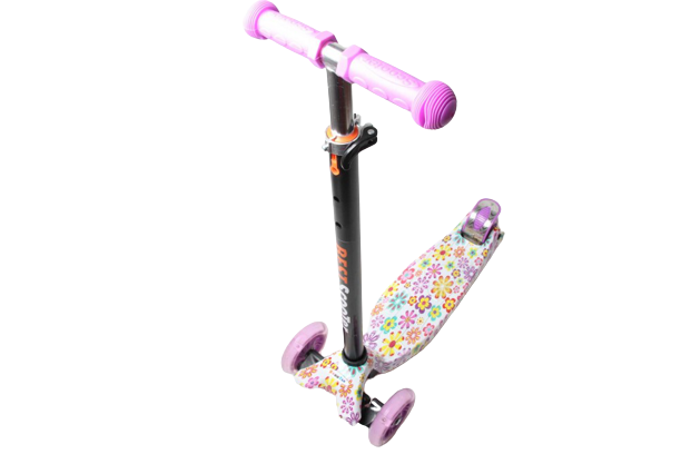 Самокат детский Scooter Maxi Style Flowers White WF (2T1047)