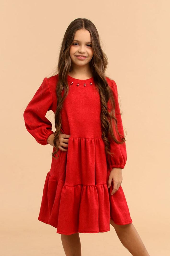 Сукня для дівчинки ODRI 128 см Червоний (00776)