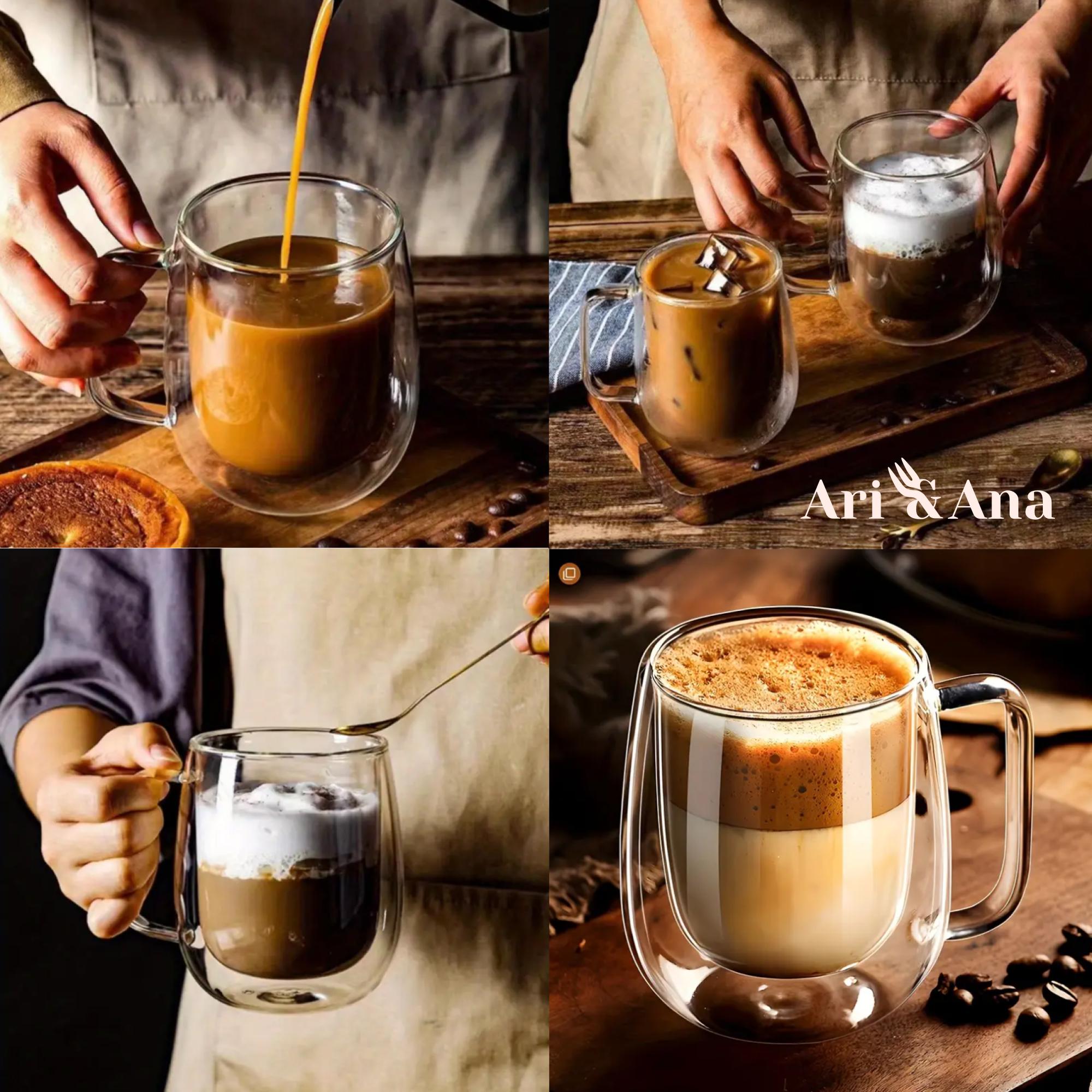 Набор стеклянных чашек Ari&Ana двойная стенка 4х500 мл Прозрачный (24480749) - фото 10 Набор стеклянных чашек Ari&Ana двойная стенка 4х500 мл Прозрачный (24480749) - фото 10