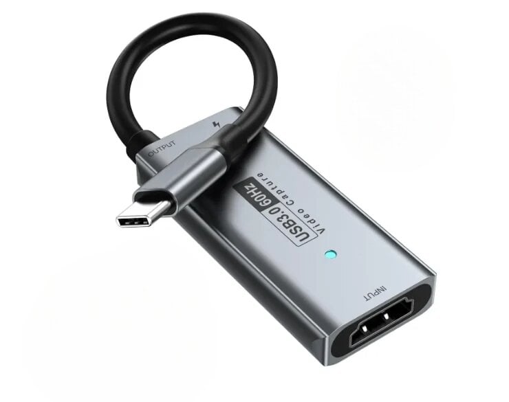 Карта відеозахоплення Newhope USB 3.0 HDMI на USB-C 4K 30Hz/Full HD 1080P 60Hz/Capture Card для стрімінгу та запису ігор (3163265304)