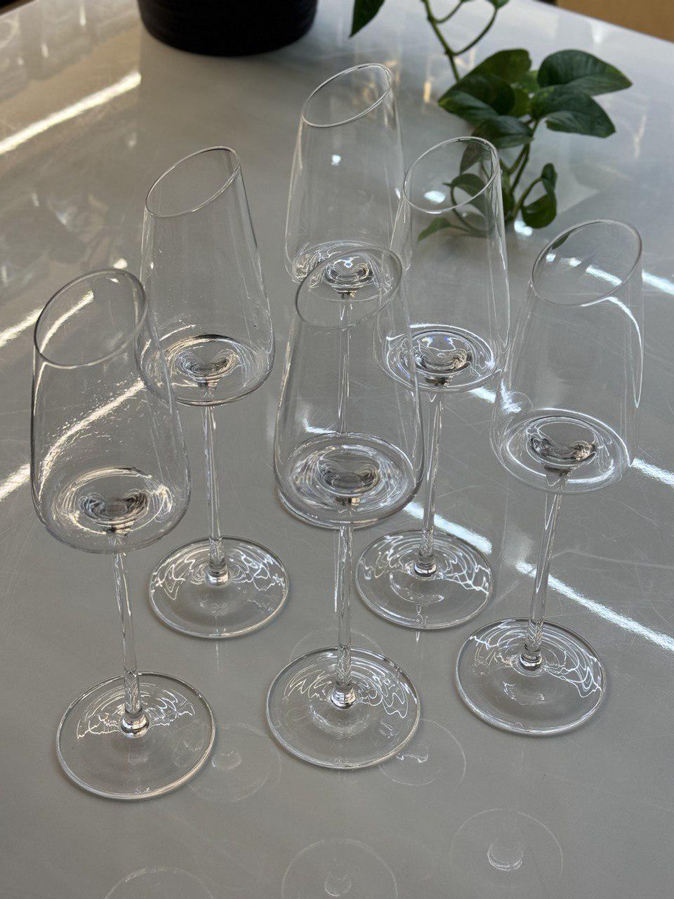 Набор бокалов для шампанского Клер-эдж 6 шт. 200 мл Прозрачный (102-913)