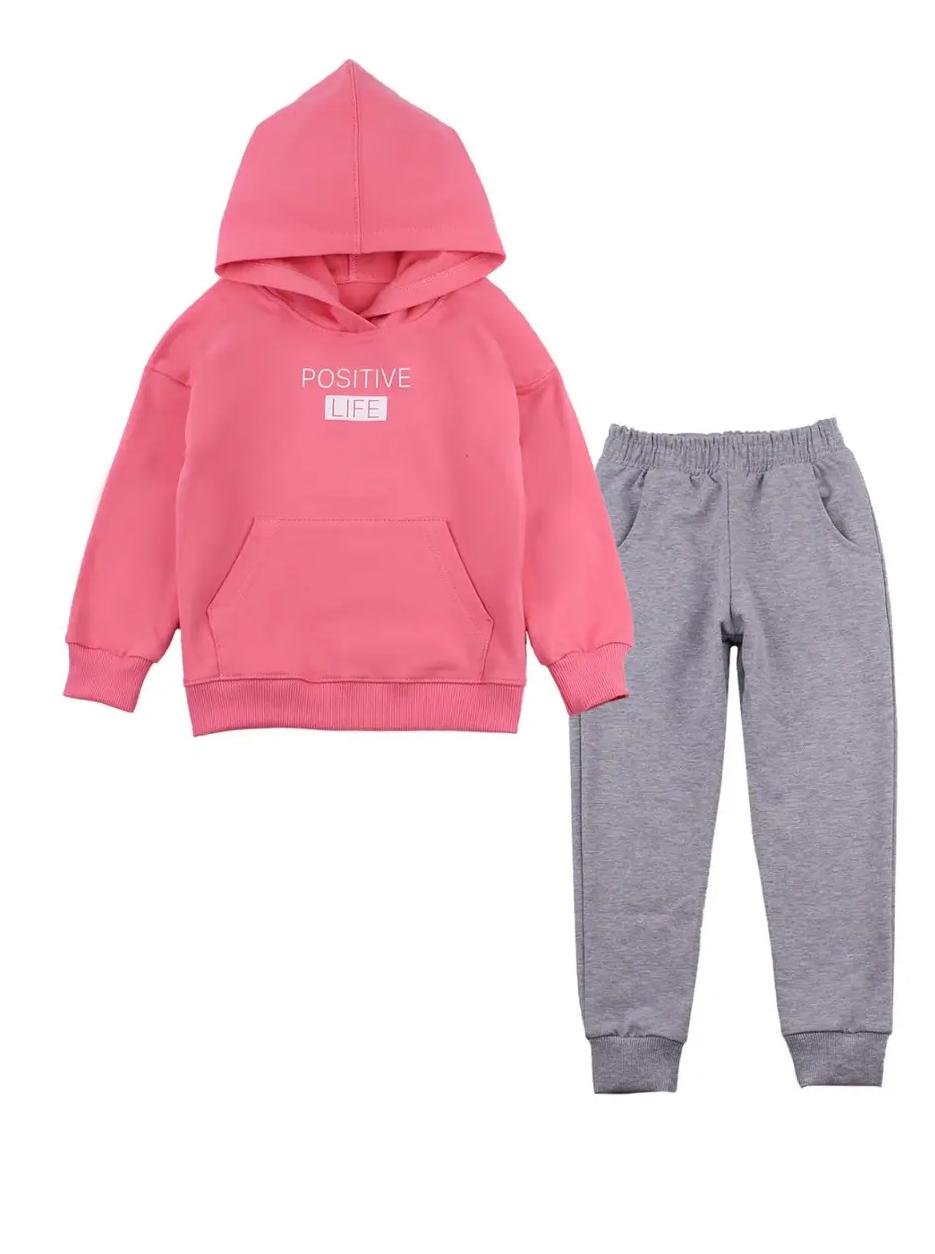 Костюм спортивный для девочки Flamingo Positive Life 716-311 утепленный 110 см Коралловый (158323)