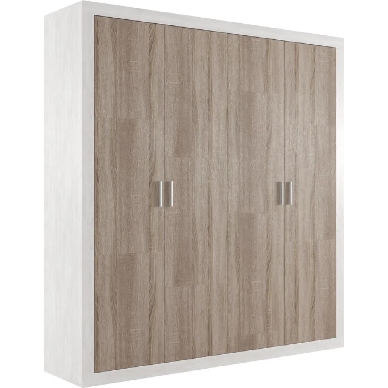 Шкаф распашной Гербор Сара SZF4D Сосна каньон/Дуб сонома трюфель (GRB-1450)