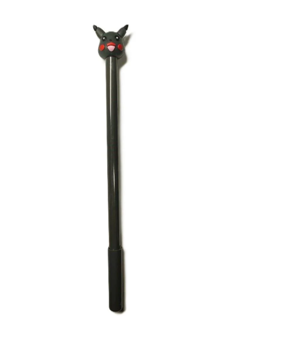 Ручка гелева чорна Pikachu Сірий (0312)