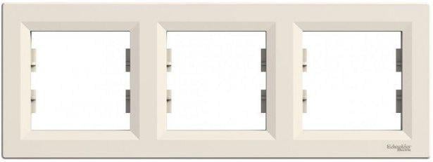 Рамка тримісна Schneider Electric Asfora горизонтальна Кремовий (EPH5800323)