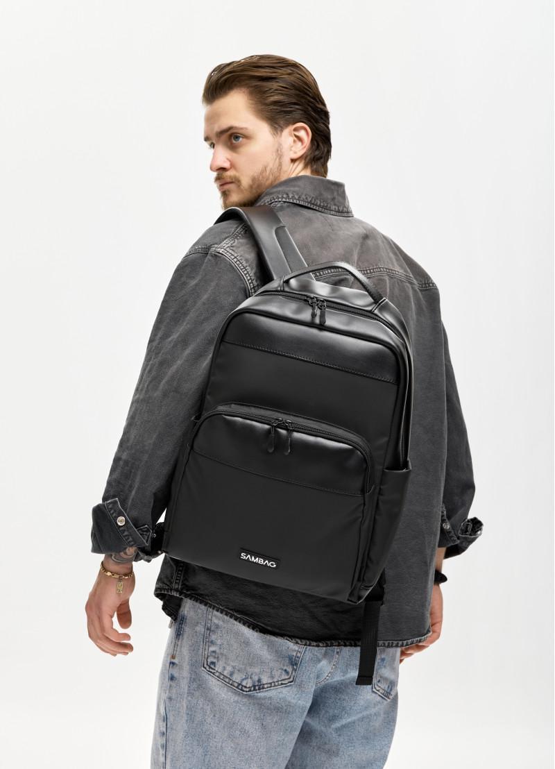 Рюкзак мужской Sambag Zard X комбинированный 40х28х14 см Черный (25428164m) Рюкзак мужской Sambag Zard X комбинированный 40х28х14 см Черный (25428164m)