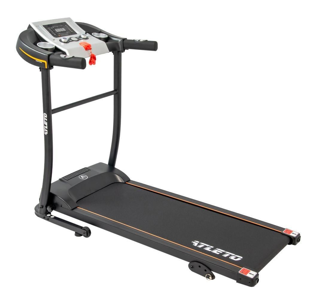 Беговая дорожка для дома Atleto A9 электрическая с 12 программами и ЖК-дисплеем до 95 кг Черный (147-76-50000009)