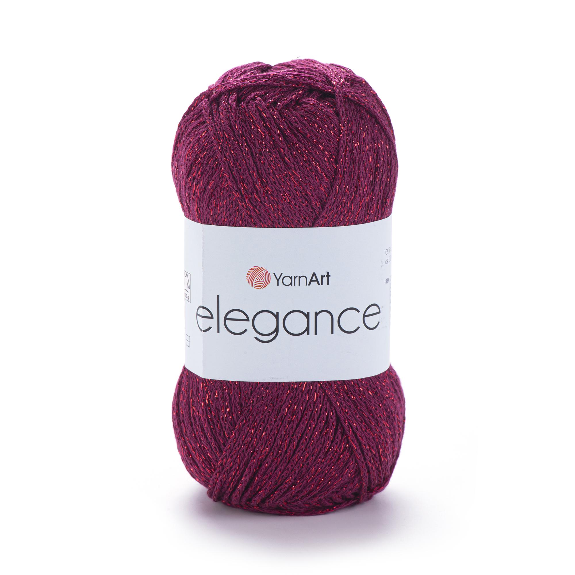Пряжа YarnArt Elegance 123 Вишня (7433)