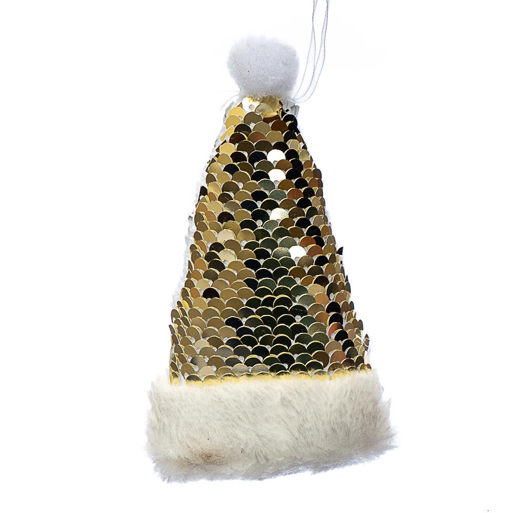 Игрушка на елку Elisey Колпачок в золотых пайетках (NH-106-K-87)