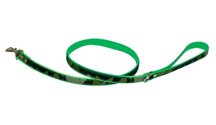 Поводок для собак Croci FLUO CAMOUFLAGE экокожа/джинс 100x1,6 см Хаки (1254840919)