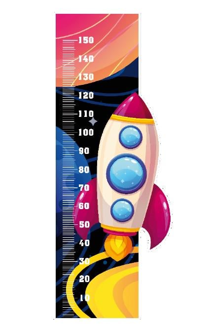 Зростомір для школи/дитячого садка Ракета 650х1675 мм (RM0004)