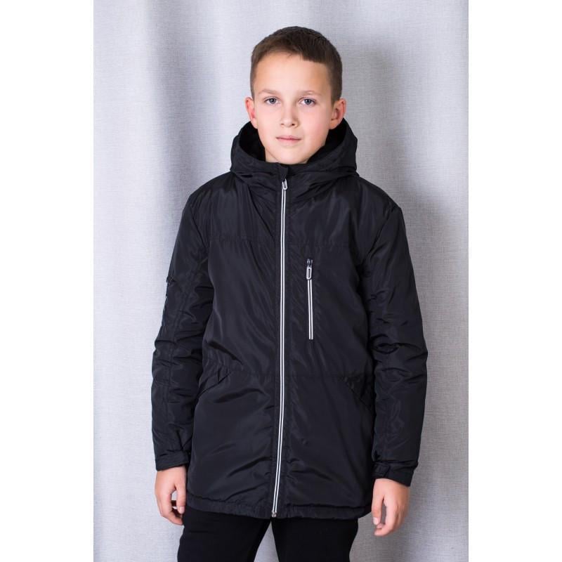 Куртка для мальчика удлиненная на флисе 128 см Черный (1760176772) - фото 5 Куртка для мальчика удлиненная на флисе 128 см Черный (1760176772) - фото 5