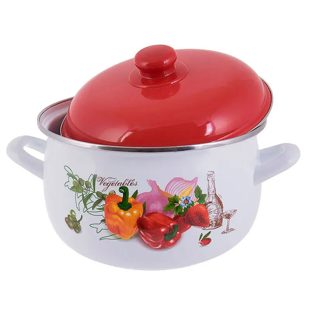 Набір емальованих каструль Edenberg 10 предметів (29596938) - фото 2 Набір емальованих каструль Edenberg 10 предметів (29596938) - фото 2