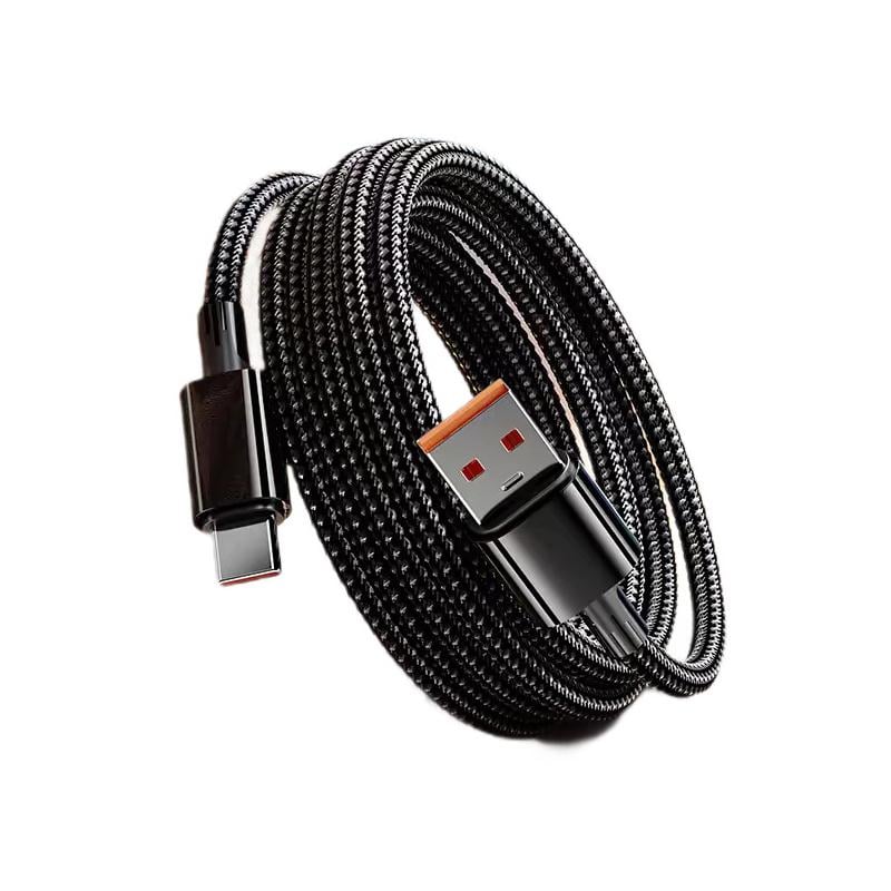 Кабель USB Type-C для живлення та передачі даних 5 м Чорний (USBType-C5mB)