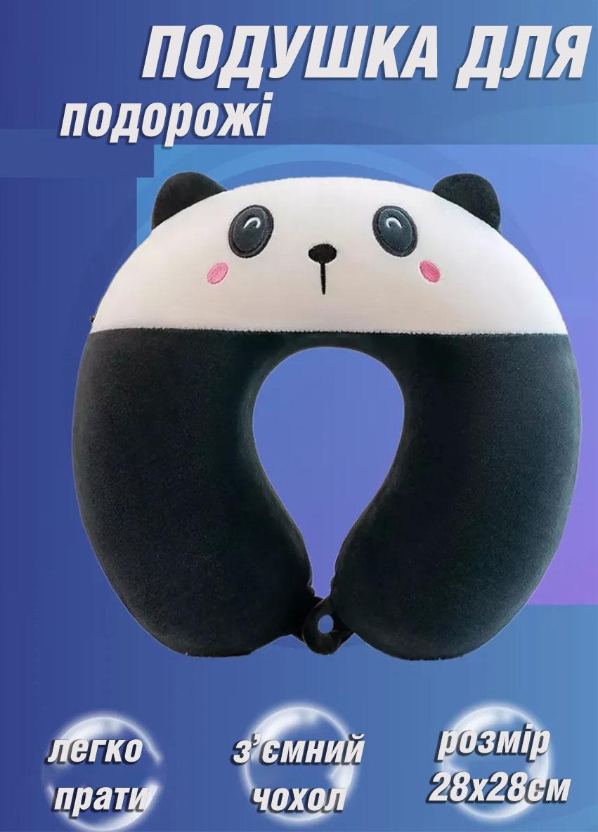 Подушка для подорожей Good Idea Панда з ефектом пам'яті 28х28 см Чорний (383388SP) - фото 3 Подушка для подорожей Good Idea Панда з ефектом пам'яті 28х28 см Чорний (383388SP) - фото 3