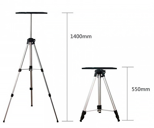 Штатив-тренога для проектора Everycom напольный Серебристо-черный (Big-tripod-with-tray_2250) - фото 3