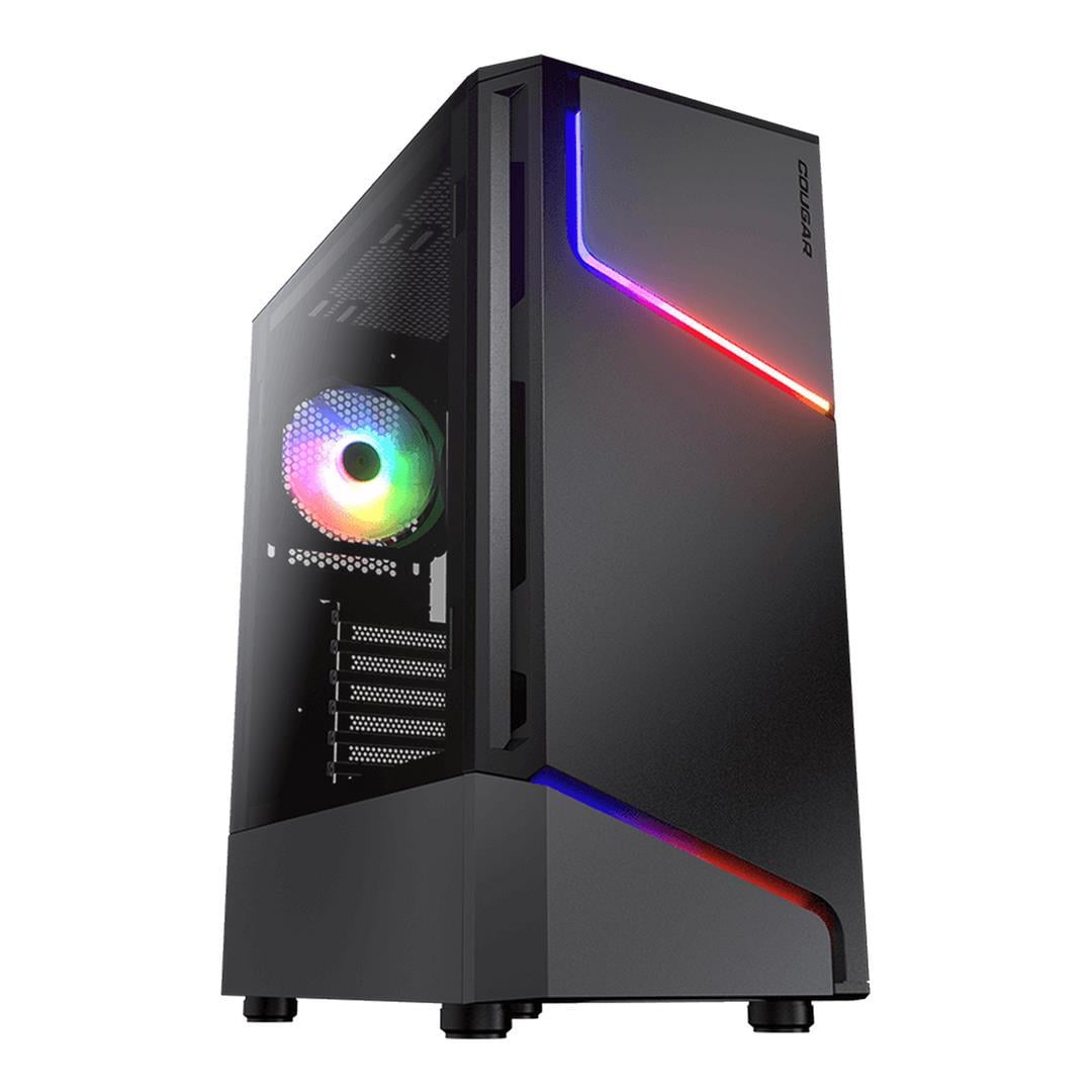 Корпус для ПК Cougar MX360 RGB Midi-Tower no PSU ATX/MicroATX/Mini-ITX ARGB Black (35227010)