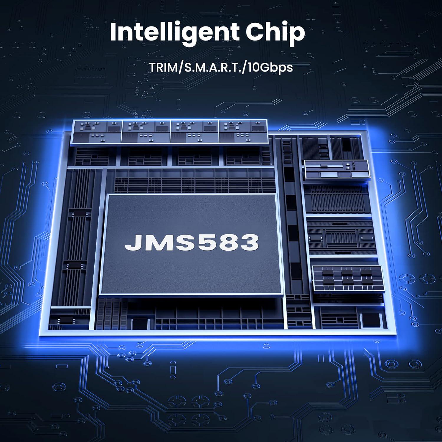 Корпус UGREEN для M.2 NVME PCI-e SSD дисків 10 Гбіт/с з кабелями M та B&M 2230/2242/2260/2280 Сірий (15511) - фото 6