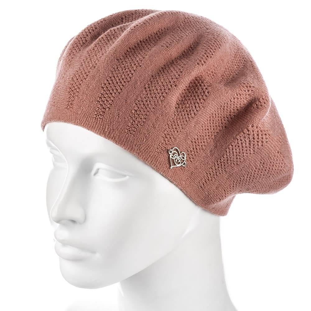 Берет женский Zolly ZH193 двойной Пудровый