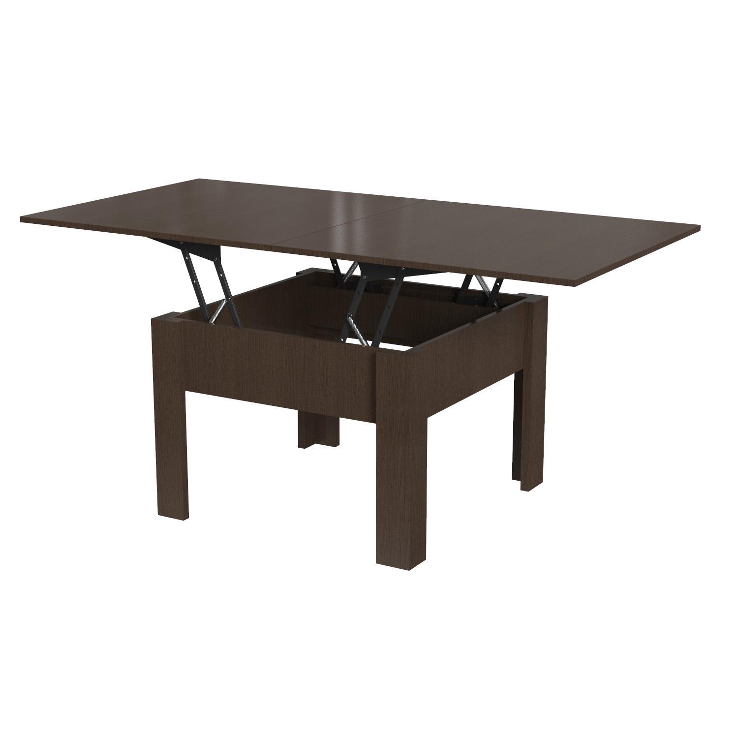 Журнальний стіл-трансформер Artinhead Comfo з ламінованого ДСП Венге - фото 2