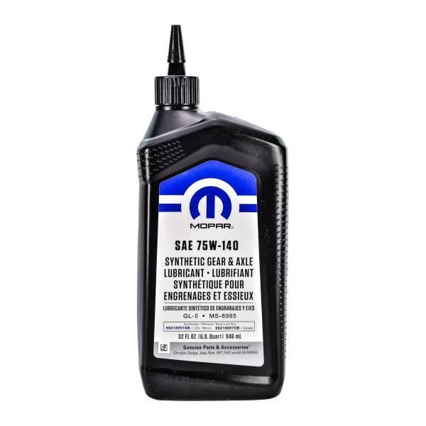 Тренасмиссионное масло Mopar Gear Oil 75W-140 GL-5 0,946 л (68218657AB)
