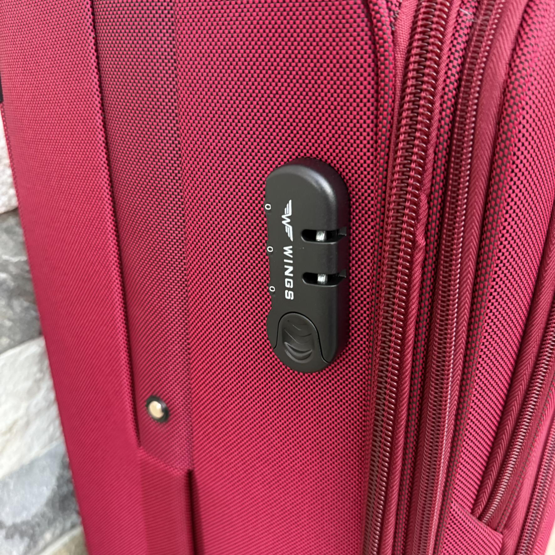 Валіза тканинна Wings 1708 на 4 колесах L Бордовий (30485127) - фото 5 Валіза тканинна Wings 1708 на 4 колесах L Бордовий (30485127) - фото 5