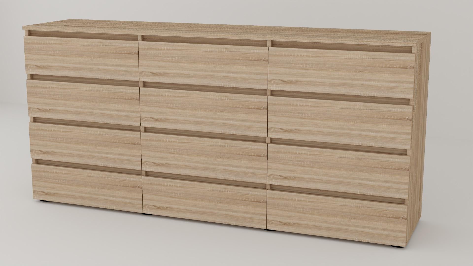 Комод Алекса СН-444/50 190х50х90 см Дуб сонома