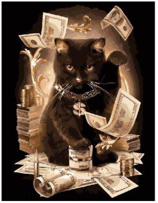 Картина по номерам Brushme Денежный кот 40x50 см без коробки (BK-GX8911) Картина по номерам Brushme Денежный кот 40x50 см без коробки (BK-GX8911)
