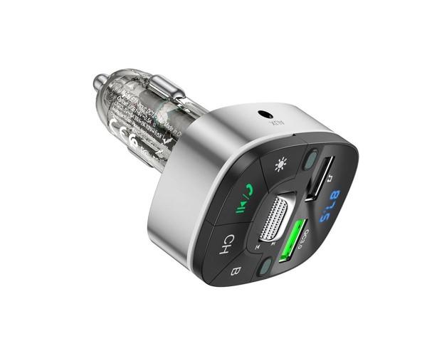 Зарядний пристрій автомобільний з FM-модулятором Hoco E71 PD18W QC3.0 BT5.0 Black - фото 3 Зарядний пристрій автомобільний з FM-модулятором Hoco E71 PD18W QC3.0 BT5.0 Black - фото 3