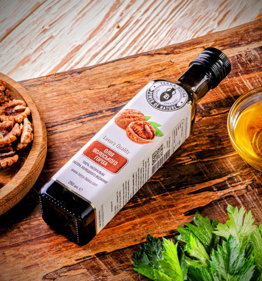 Масло грецкого ореха Terra Biona холодного отжима 250 мл (17788637) Масло грецкого ореха Terra Biona холодного отжима 250 мл (17788637)