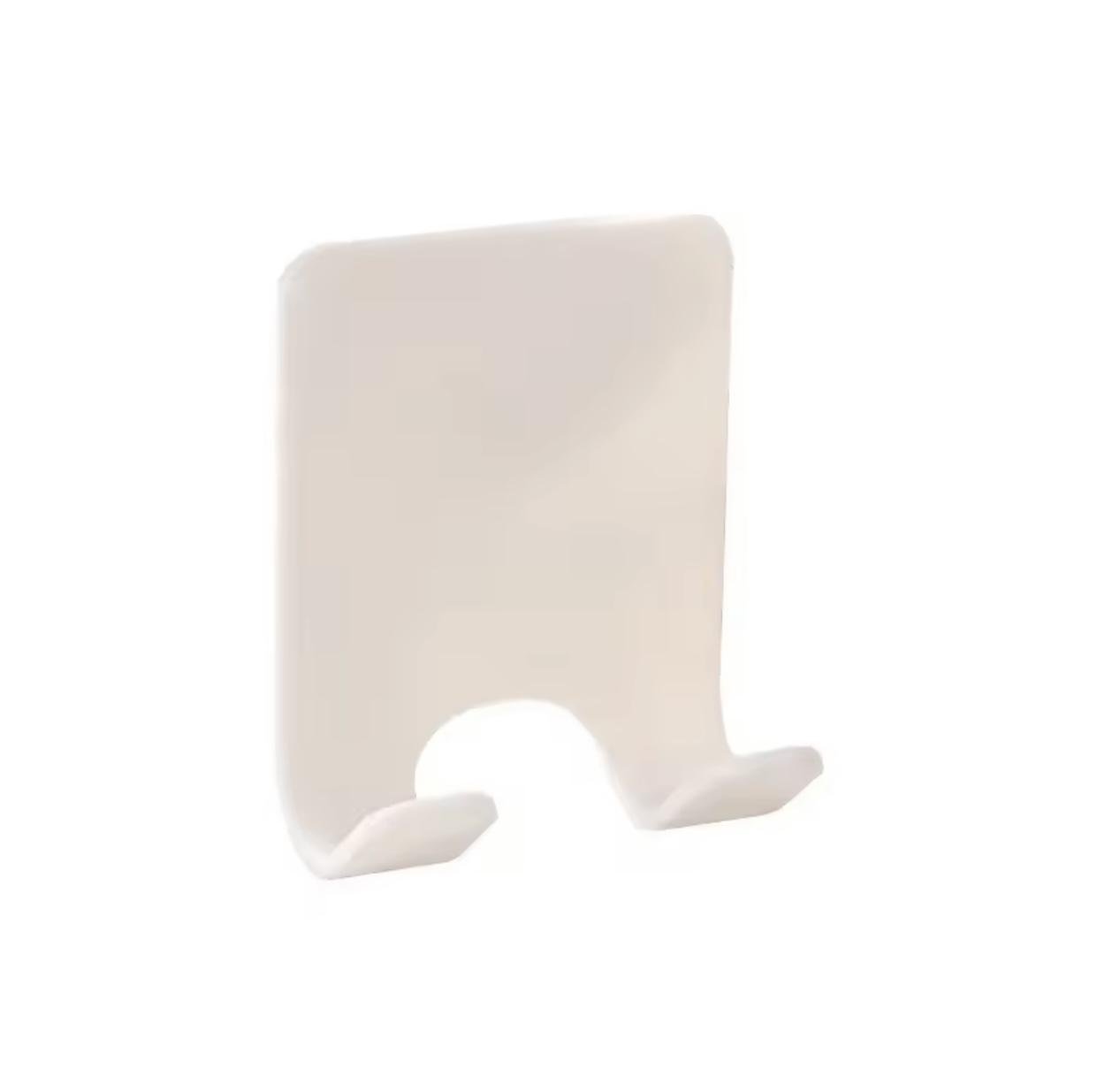 Держатель для бритвы пластиковый крючок/самоклеящийся Белый (К12 б)