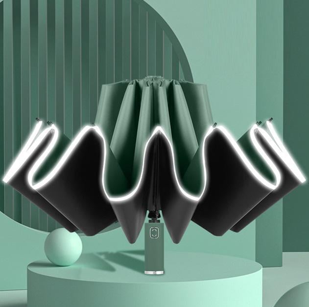 Парасолька складна 18525 64х104 см Зелений (5014697) - фото 1