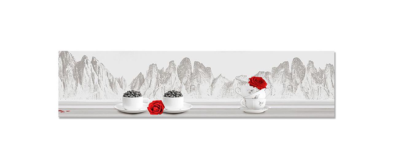 Наліпка вінілова на кухню Zatarga Кава вид на гори 600х2500 мм (1274514127) Наліпка вінілова на кухню Zatarga Кава вид на гори 600х2500 мм (1274514127)