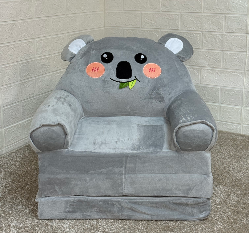 Мягкое детское кресло плюшевое Коала бескаркасное (1new12345)