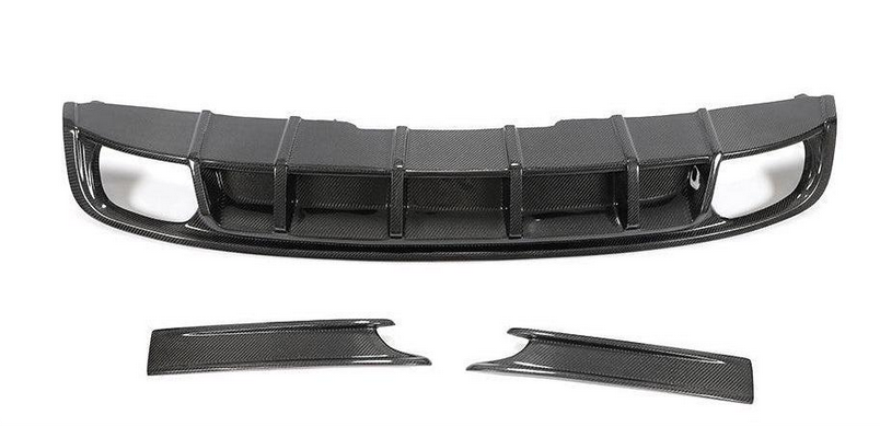 Диффузор заднего бампера DDCarbon для S4 2017-2020 DDCarbon для Audi A4 B9 2015-2024 гг. натуральный карбон (133047)