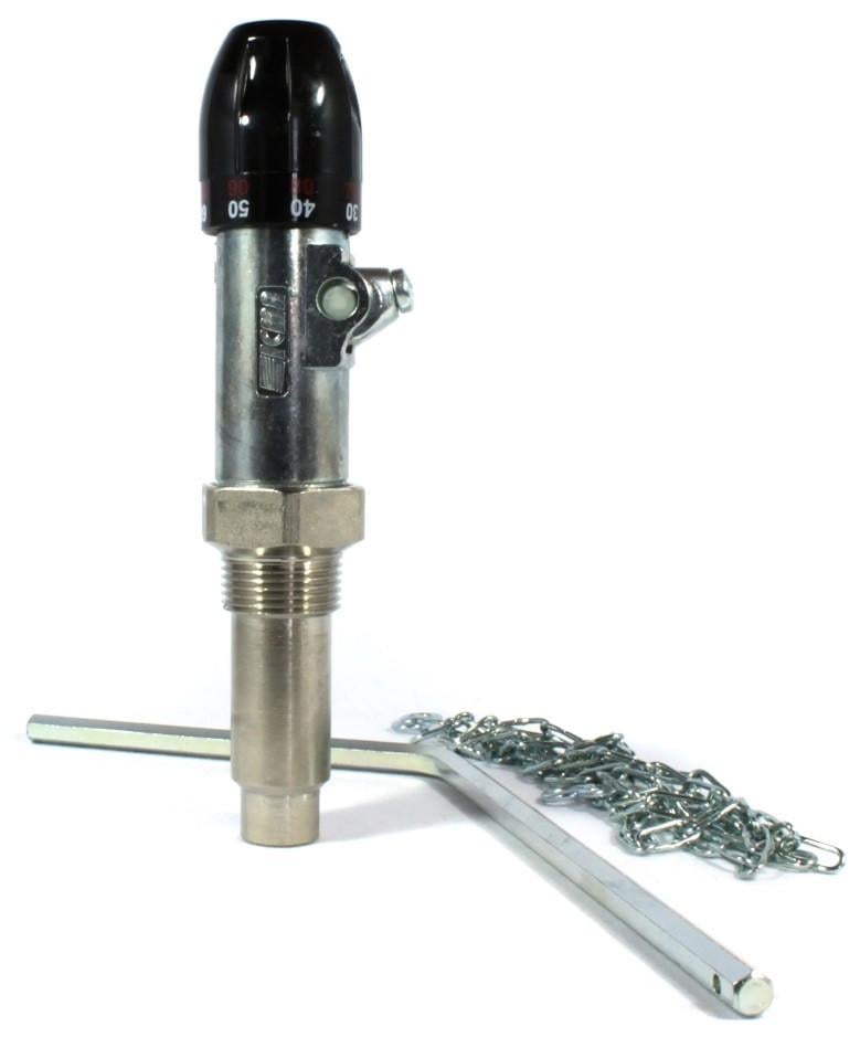 Механічний регулятор тяги ICMA для твердопаливного котла 3/4" (14071999)