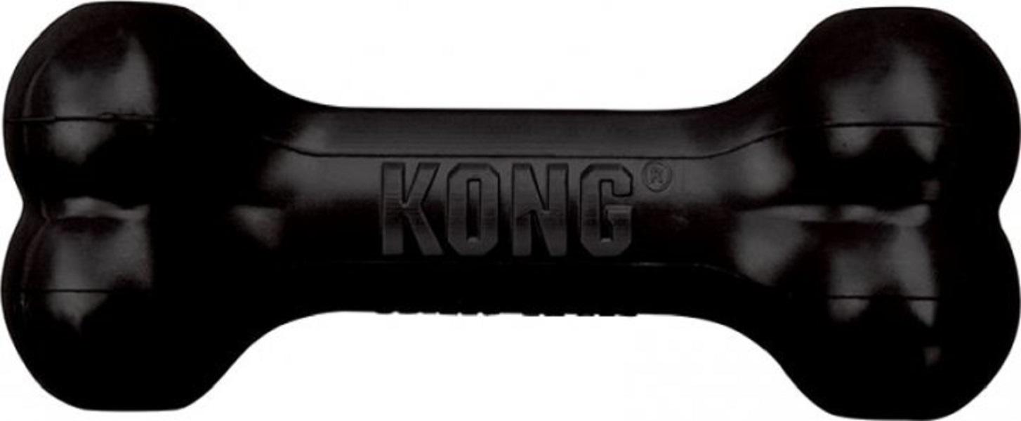 Игрушка для собак средних и крупных пород KONG Extreme Goodie Bone Кость-кормушка L 18 см Черный (35585356006)