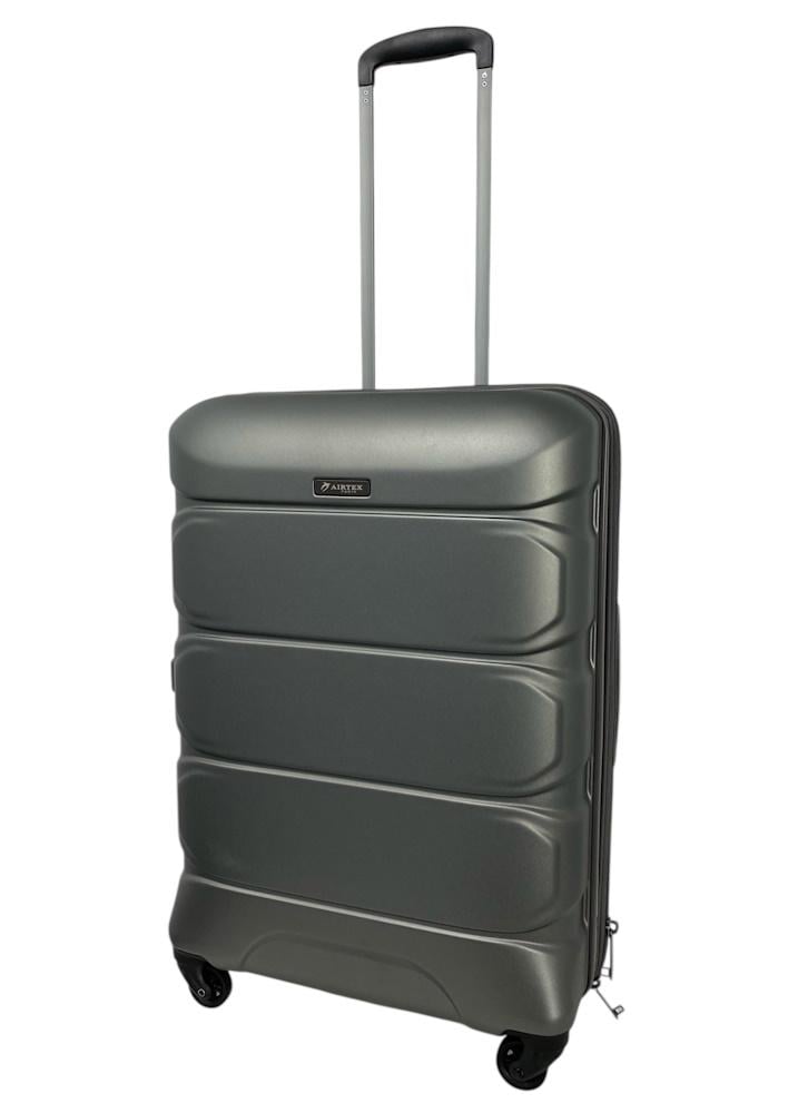 Валіза середня Airtex 748 полікарбонат M Сірий - фото 2