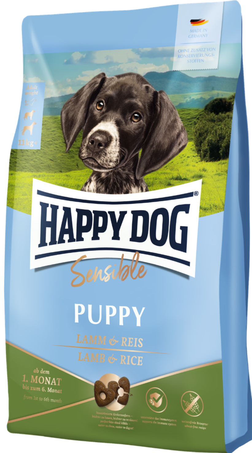 Сухой корм Happy Dog Sens Puppy Lamm для щенков от 4 недель до 6 месяцев с ягненком 4 кг (61010) - фото 1