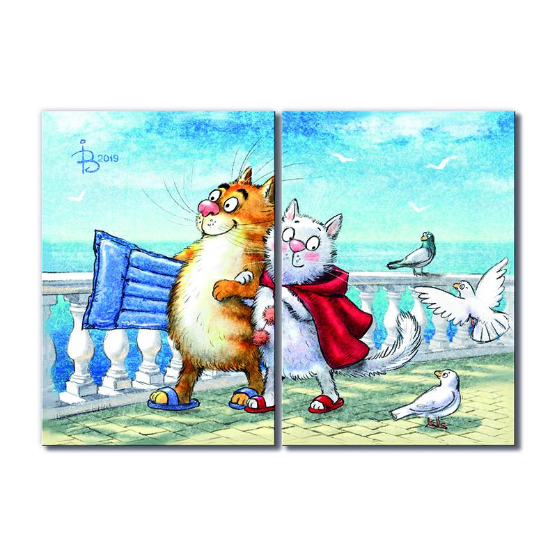 Модульная картина Курорт 2 модуля 40х60 см