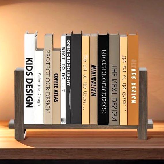 Полка книжная настольная из дерева Васения Маслина (КПА-007238) Полка книжная настольная из дерева Васения Маслина (КПА-007238)