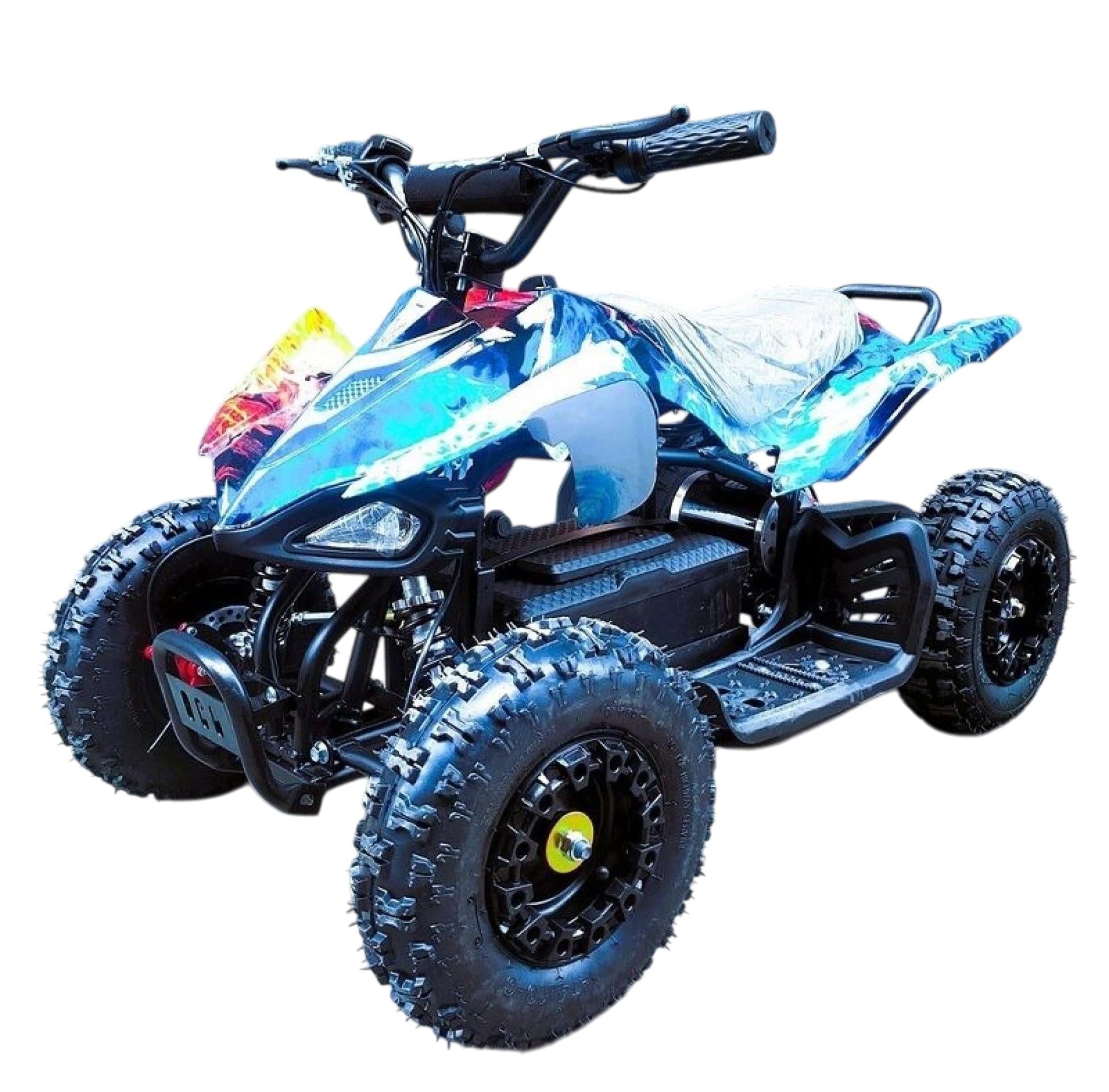 Квадроцикл электрический детский Corso RS 1000W 48V/12Ah Огонь - Лед