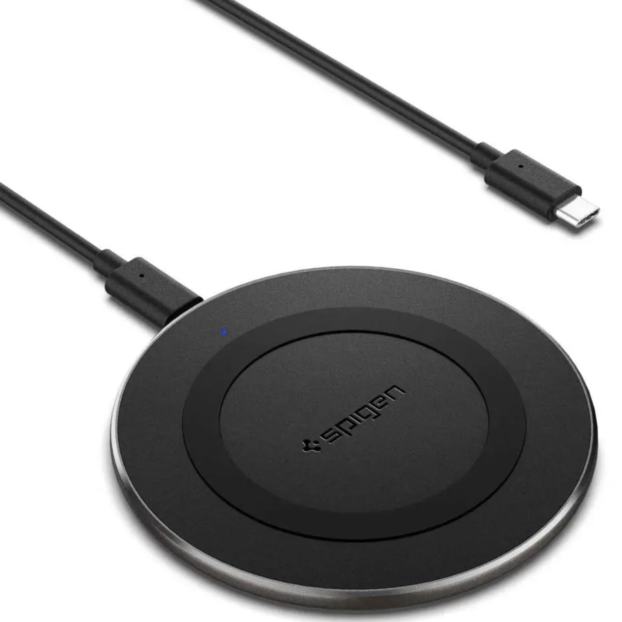 Зарядка беспроводная Spigen Arcfield Wireless Charger 15 W Black (ACH04374)