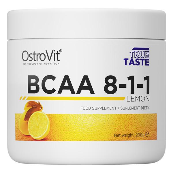 Аминокислота OstroVit BCAA 8-1-1 лимон 200 г