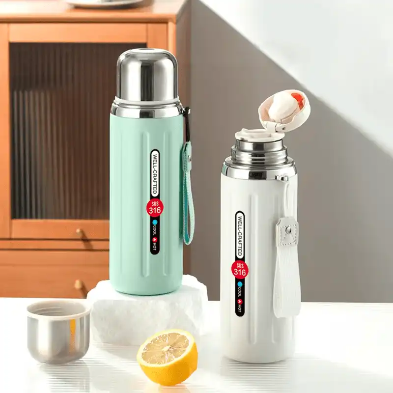 Термос вакуумний ізоляційний для спорту 800 мл Зелений (29433532) - фото 4 Термос вакуумний ізоляційний для спорту 800 мл Зелений (29433532) - фото 4