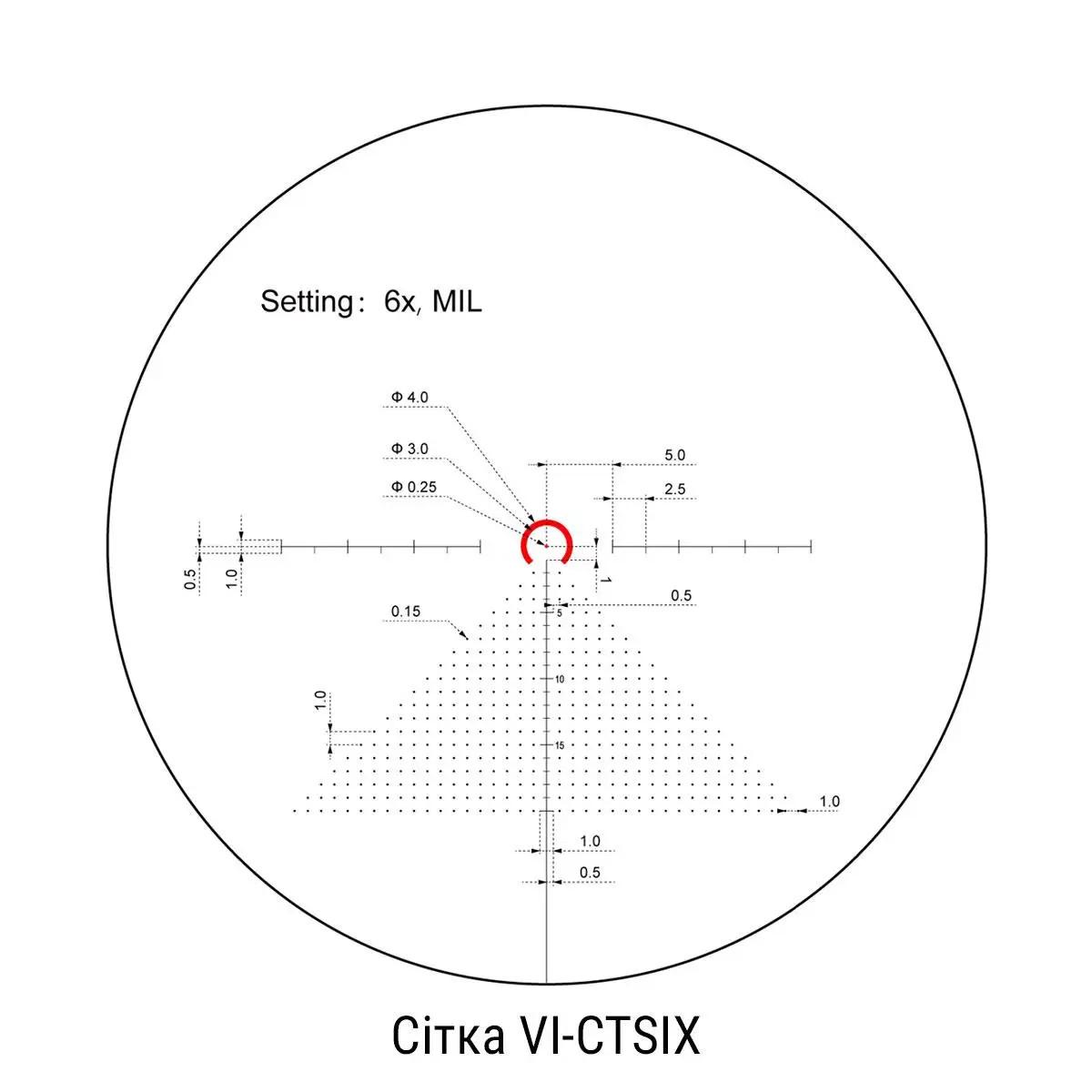 Прицел оптический Vector Optics S6 1-6X24 30 мм Illum. SFP (5003278) - фото 7 Прицел оптический Vector Optics S6 1-6X24 30 мм Illum. SFP (5003278) - фото 7