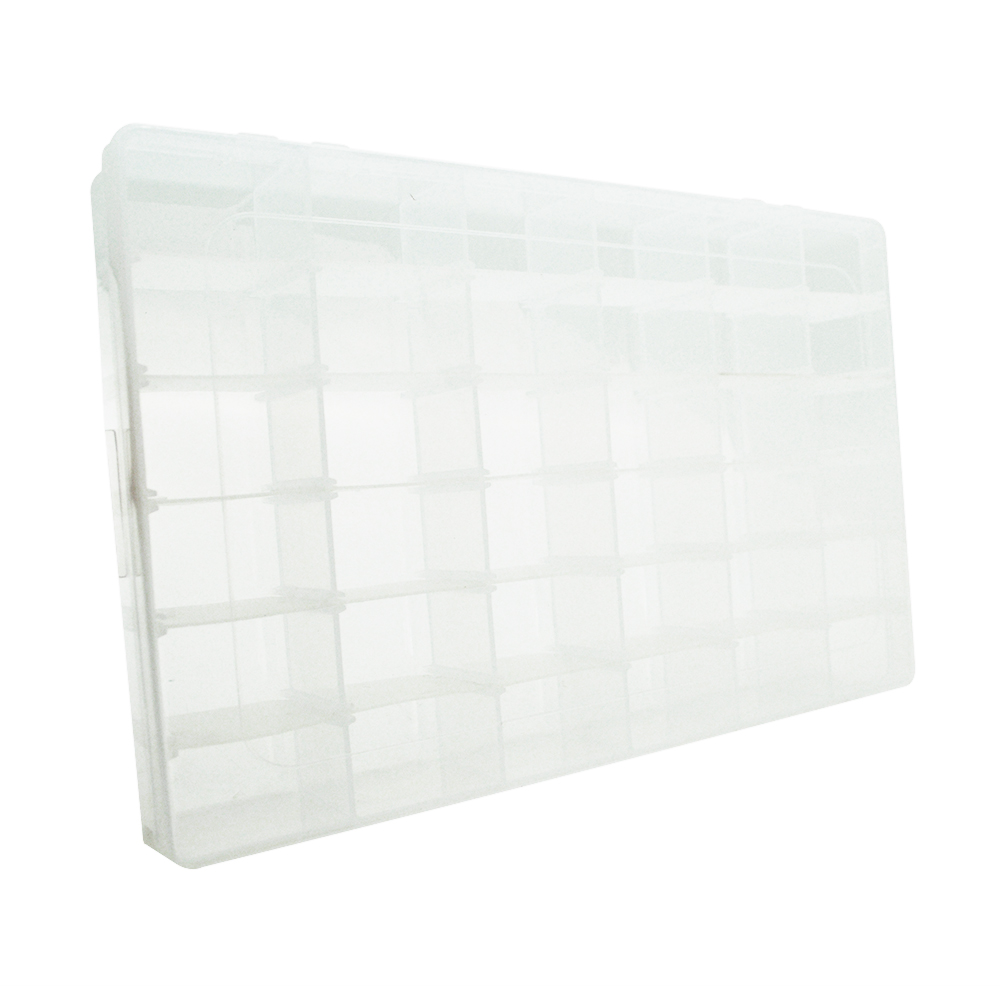 Ящик для радиодеталей пластмассовый Q60 36 отделений 270х45х175 мм (13922)