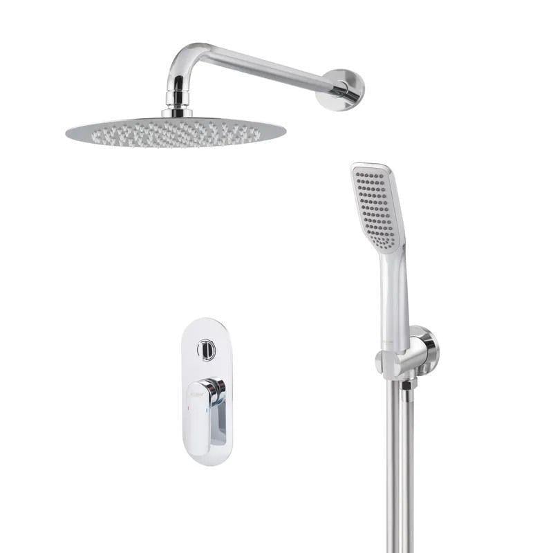 Душевая система KOER KB-62028-01 с тропическим душем латунь Хром глянцевый (37521564)