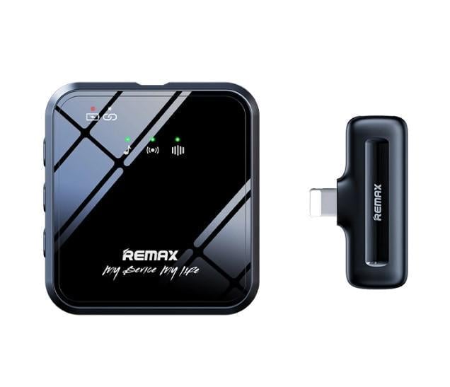 Микрофон петличный беспроводной Remax K11 Lightning Black (100589)