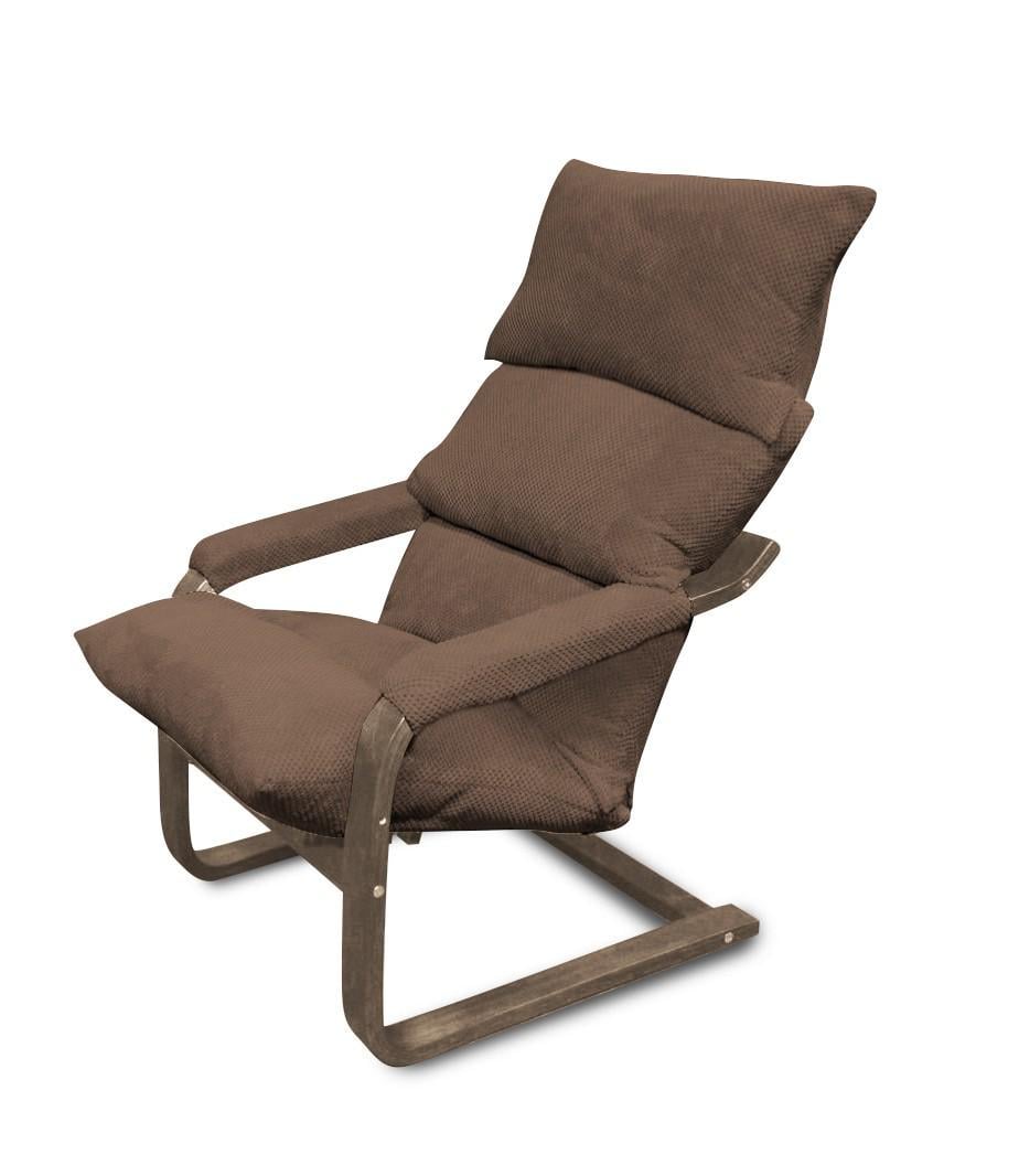 Мягкое кресло трансформер Trone4you Шоколад/Пепел